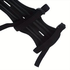 Adjustable Archery Arm Guards 3 Strap Forearm Protector Bow Armguard
