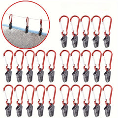 Aluminum Tent Clamps Hooks 40pcs Set for Camping