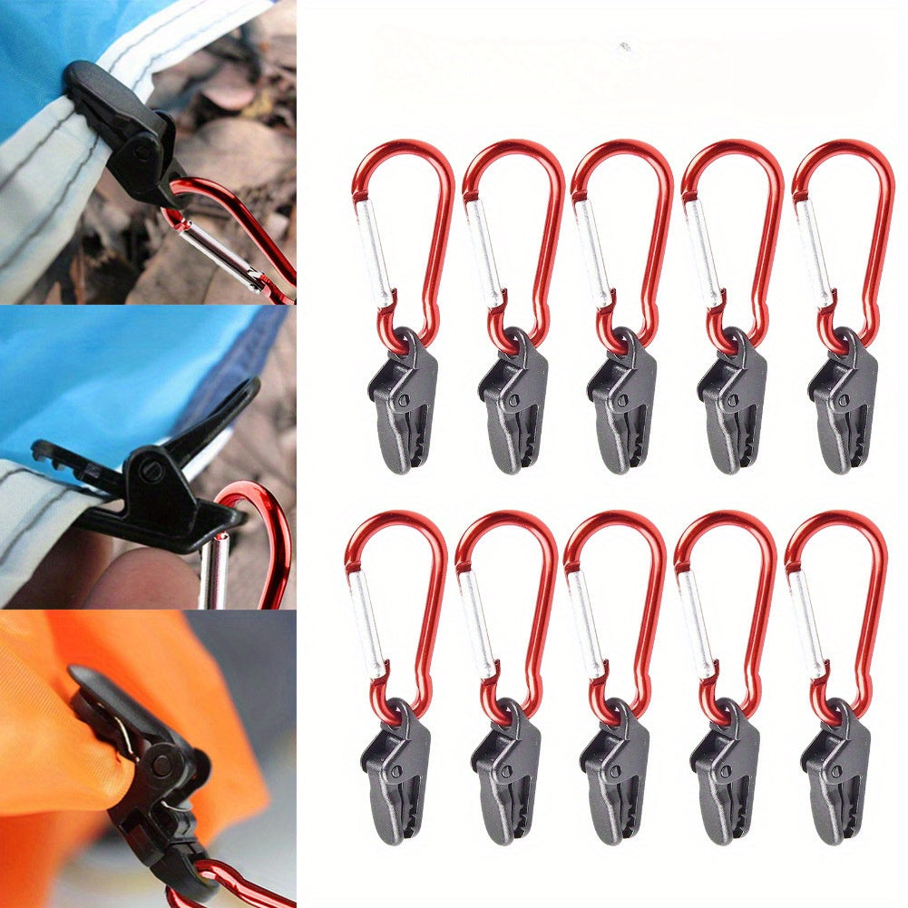 Aluminum Tent Clamps Hooks 40pcs Set for Camping