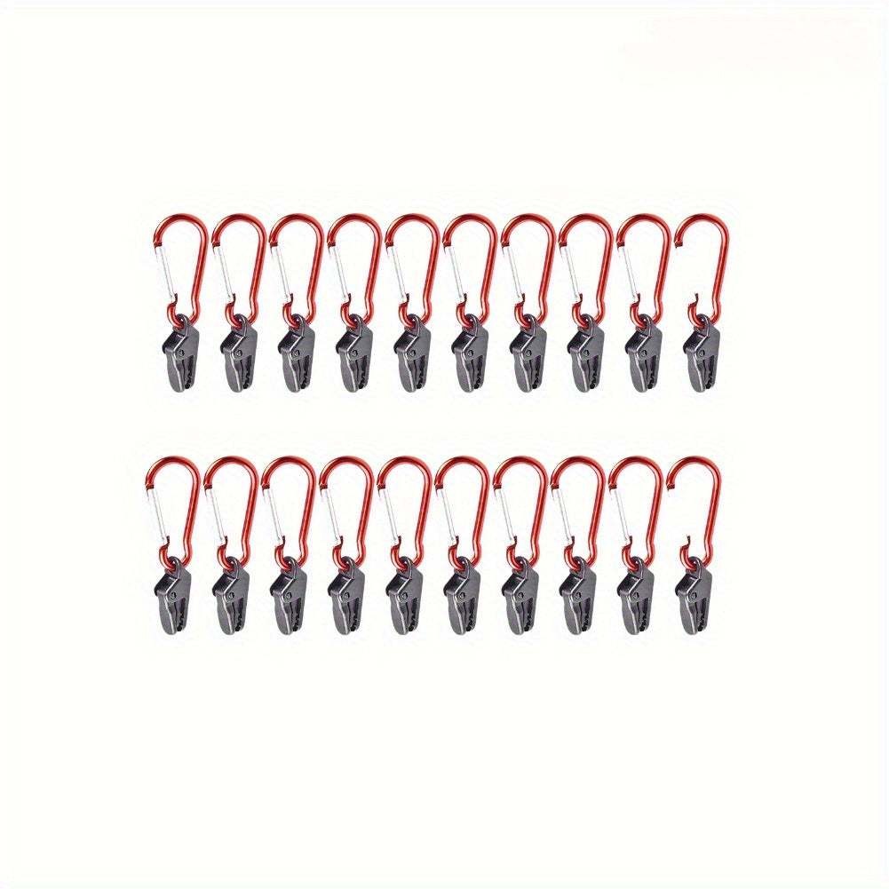 Aluminum Tent Clamps Hooks 40pcs Set for Camping