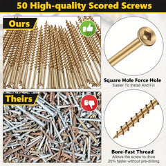 Dreyoo Squeaky Floor Repair Kit - Eliminates Floor Squeak - Fits Carpet & Hardwo
