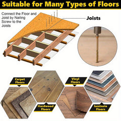 Dreyoo Squeaky Floor Repair Kit - Eliminates Floor Squeak - Fits Carpet & Hardwo