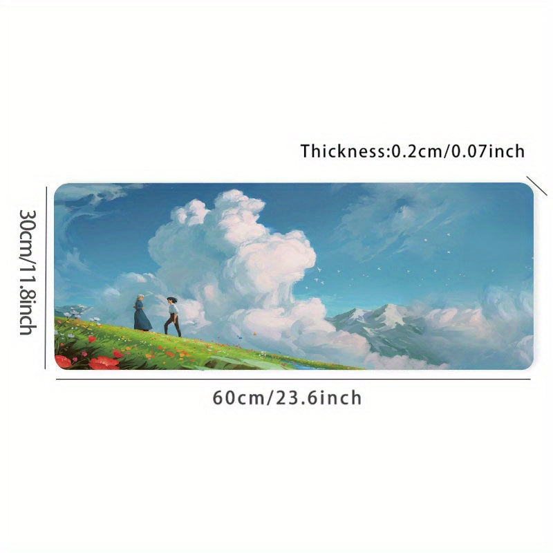 Anime Couple Mouse Pad Non Slip Desk Mat Laptop Keyboard Mouse Pad