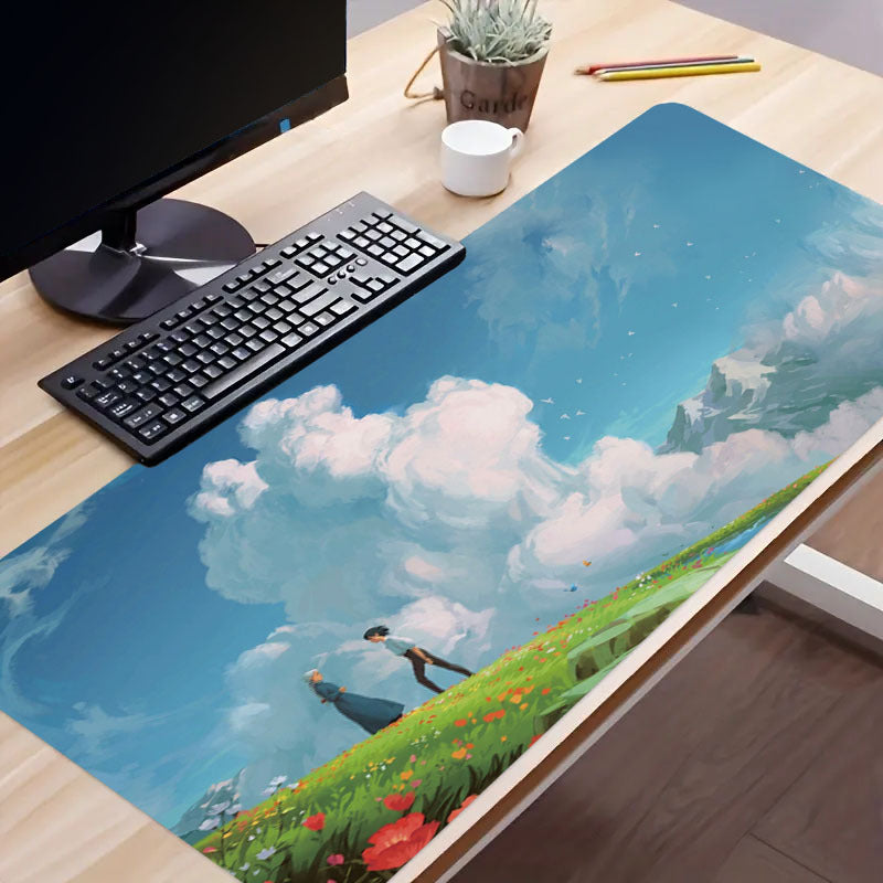 Anime Couple Mouse Pad Non Slip Desk Mat Laptop Keyboard Mouse Pad