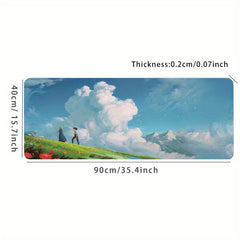 Anime Couple Mouse Pad Non Slip Desk Mat Laptop Keyboard Mouse Pad