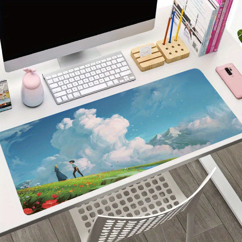 Anime Couple Mouse Pad Non Slip Desk Mat Laptop Keyboard Mouse Pad