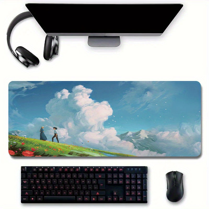 Anime Couple Mouse Pad Non Slip Desk Mat Laptop Keyboard Mouse Pad