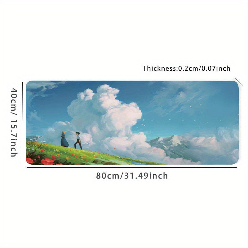 Anime Couple Mouse Pad Non Slip Desk Mat Laptop Keyboard Mouse Pad