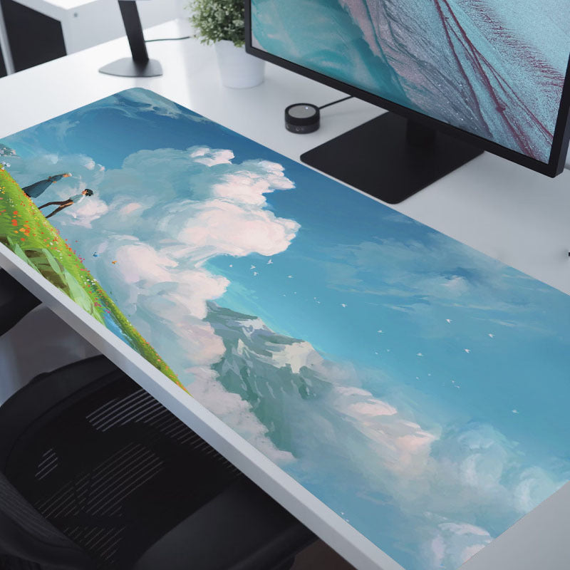 Anime Couple Mouse Pad Non Slip Desk Mat Laptop Keyboard Mouse Pad