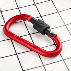4pcs D-ring Buckle Lock Keychain for Outdoor Sports Camping Hiking