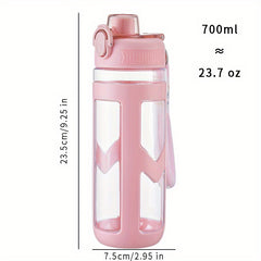 700ml Portable Clear Water Bottle 23.7OZ