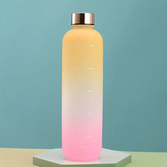 976ml Large Capacity Frosted Water Cup with Time Scale for Fitness Travel