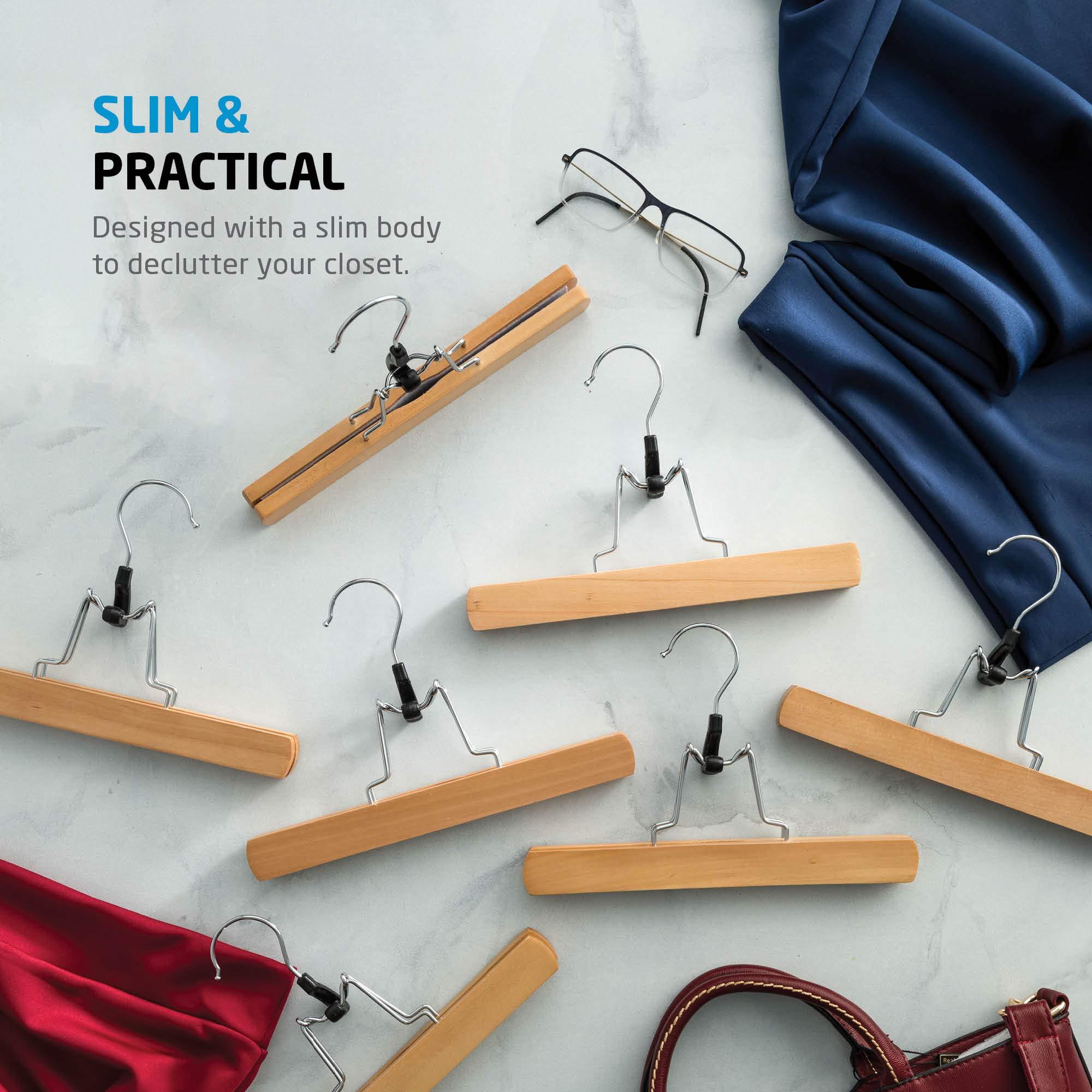 Non-slip Wooden Skirt Storage Rack Pants Hanger