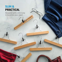 Non-slip Wooden Skirt Storage Rack Pants Hanger