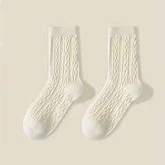 3 Pairs Men's Crew Socks Breathable Comfortable All Seasons Outdoor Wear