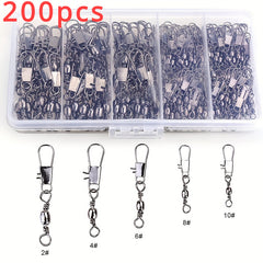 Fishing Ball Bearing Swivels With Snaps Strong and Durable Fishing Accessories