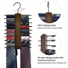 Non-slip Ties Hanger Belts Drying Rack Organizer Closet Wardrobe Home Dorm