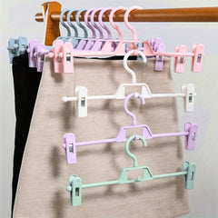 Pants Drying Hangers 2 Clips Clothes Storage Organizer