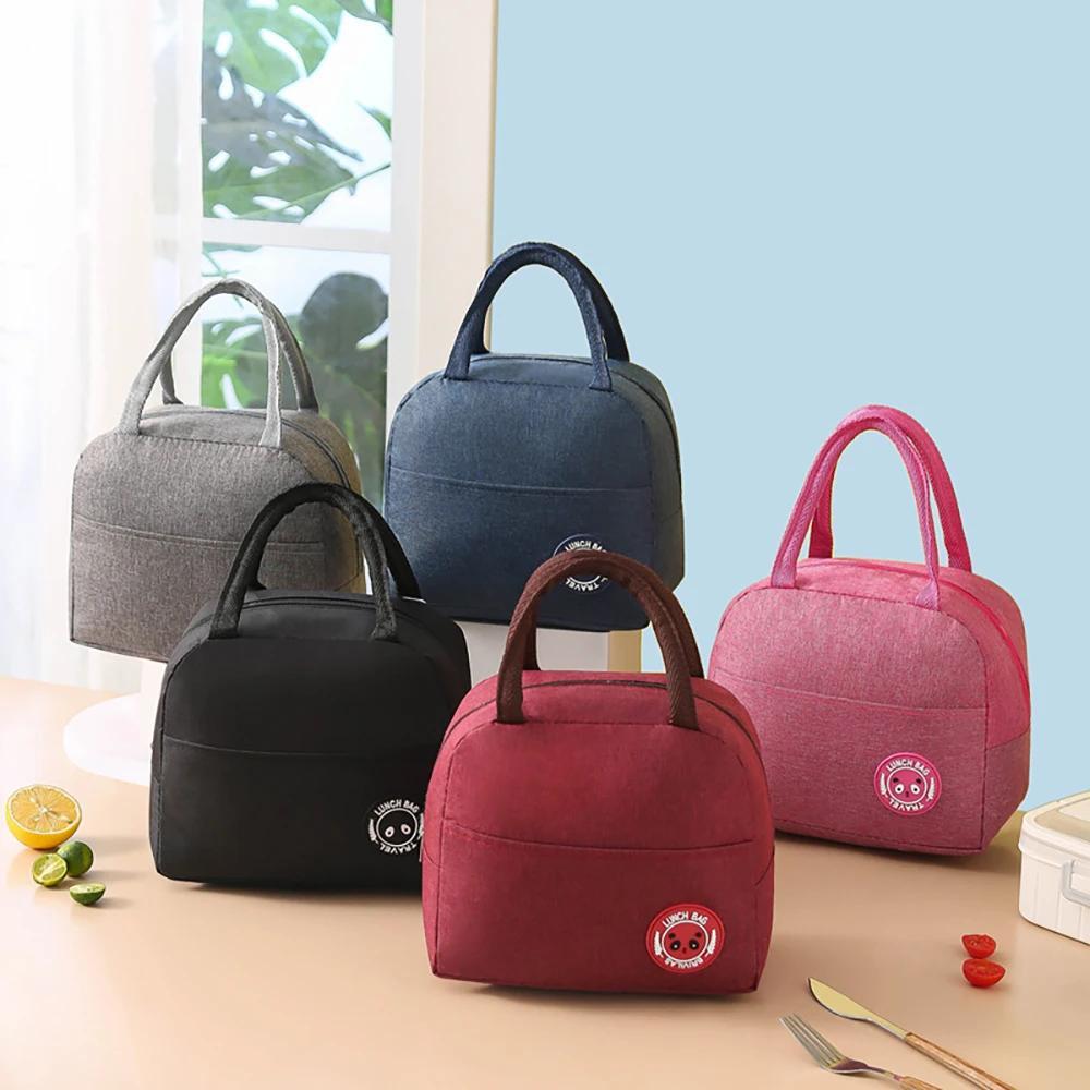 2pcs Insulated Lunch Bags Ice Cooler Food Storage Outdoor Travel
