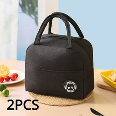 2pcs Insulated Lunch Bags Ice Cooler Food Storage Outdoor Travel