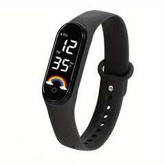Rainbow LED Bracelet Touch Screen Waterproof Electronic Watch