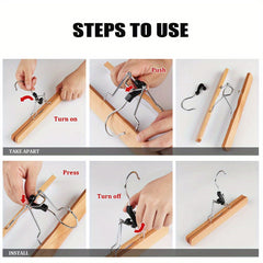 Wooden Wardrobe Hanger For Skirts And Pants