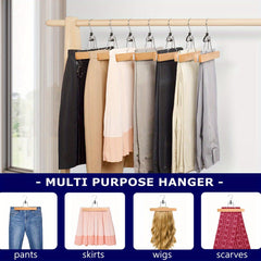 Wooden Wardrobe Hanger For Skirts And Pants