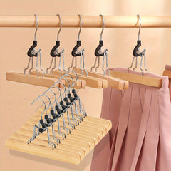 Wooden Wardrobe Hanger For Skirts And Pants