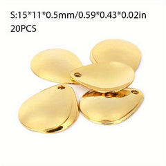 20pcs Spinner Blades Nickel Plaice Fishing Accessories