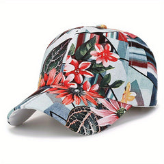 Flower Tree Pattern Baseball Cap Sun Hat