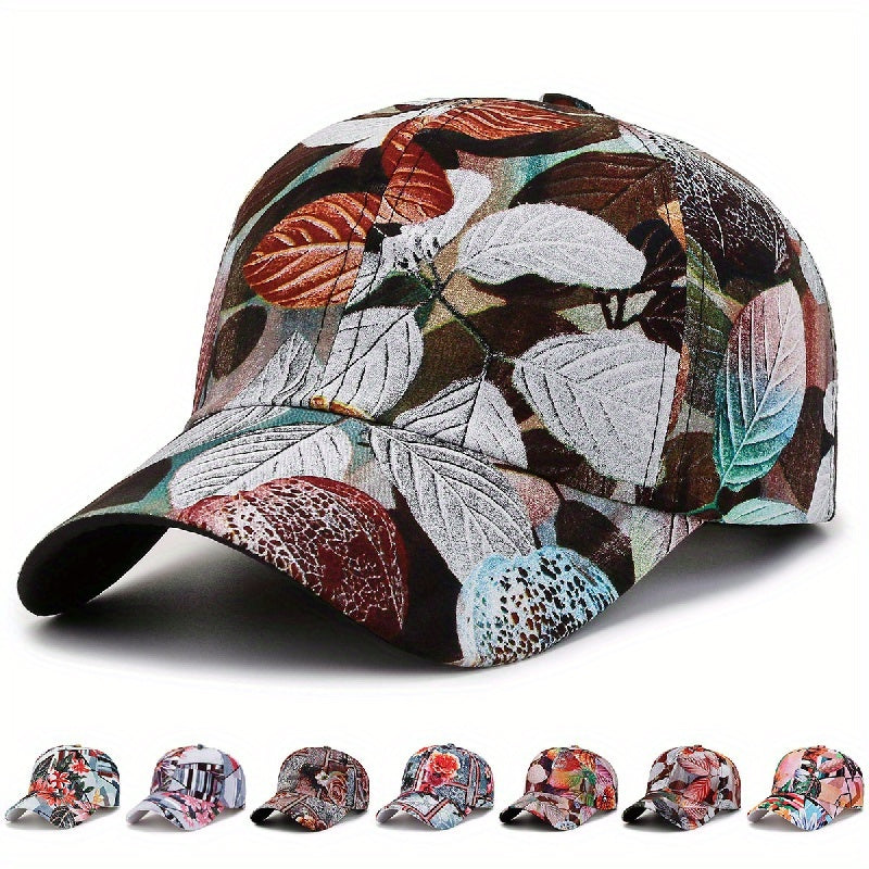 Flower Tree Pattern Baseball Cap Sun Hat