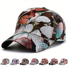 Flower Tree Pattern Baseball Cap Sun Hat
