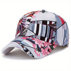 Flower Tree Pattern Baseball Cap Sun Hat