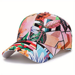 Flower Tree Pattern Baseball Cap Sun Hat
