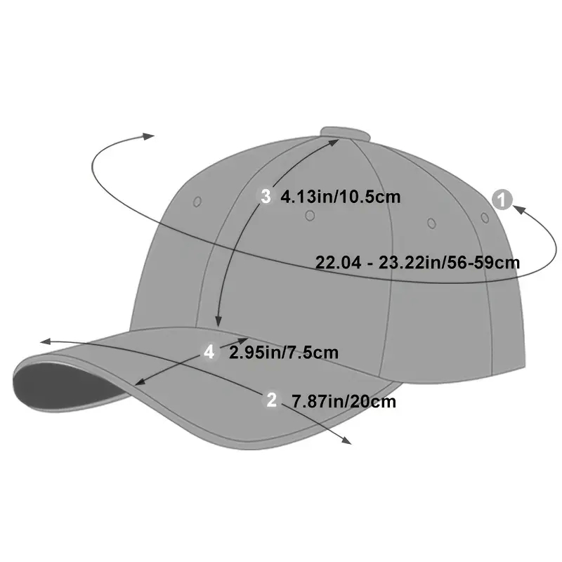 Letter Printed Baseball Cap Adjustable Outdoor Sun Hat