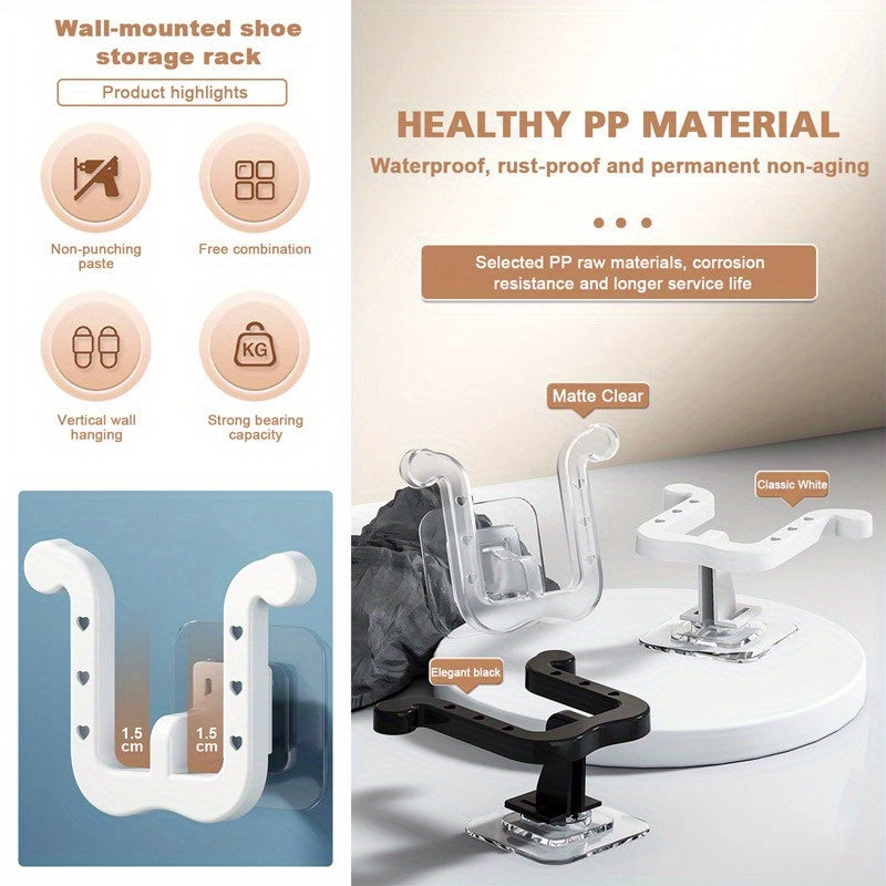 Corner Hanging Slippers Hook Rack - Storage Organizer for Shoes