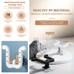 Corner Hanging Slippers Hook Rack - Storage Organizer for Shoes