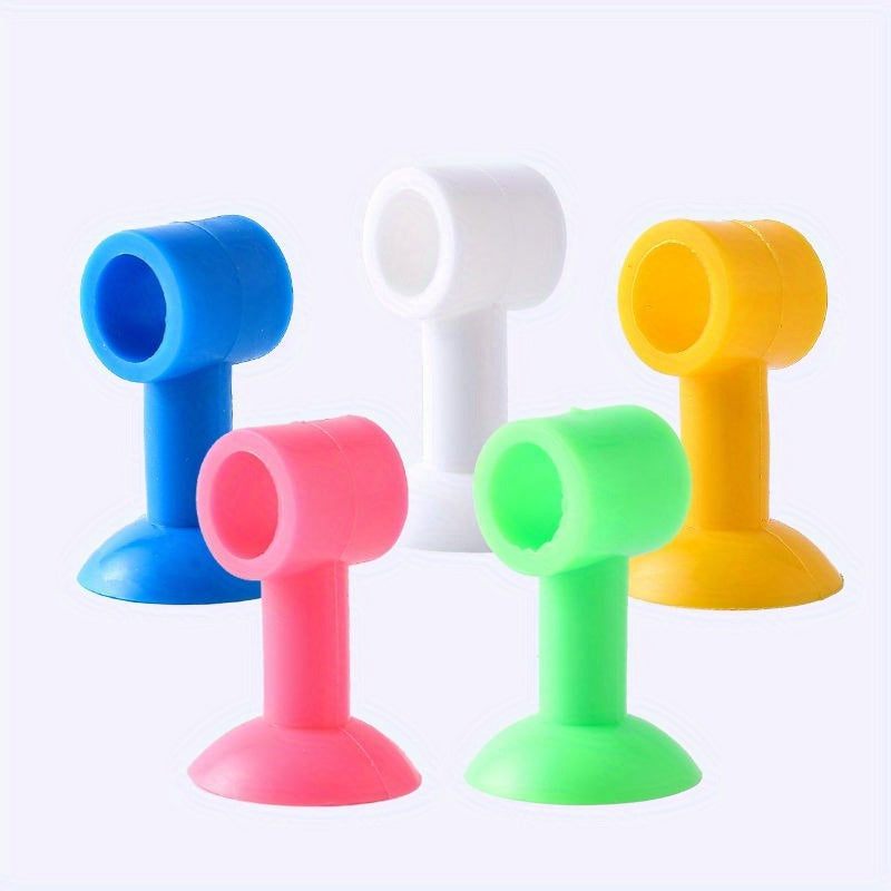 5pcs Silicone Door Stopper Anti-collision Pad for Toilet Bathroom Window