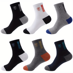 3 Pairs Men's Sweat-Absorbing Ankle Socks
