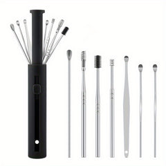 7pcs Ear Digging Spoons Spring Ear Tools Spiral Ear Cleaner