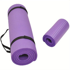 High Density Non-slip Yoga Mat Extra Thick Soft Fitness Mat with Carrying Strap