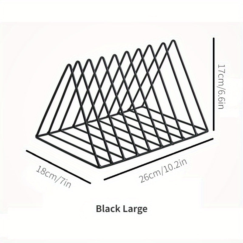 Small Bookshelf Triangle Rack Iron Storage Fresh Wind Small Magazine Book Storag