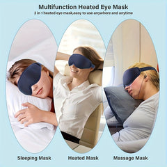 USB Heated Eye Mask Warm Eye Compression Heating Pad for Sleep Dry Eye