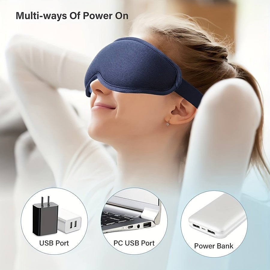USB Heated Eye Mask Warm Eye Compression Heating Pad for Sleep Dry Eye