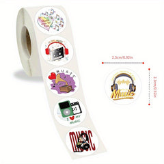 Music Device Element Stickers Waterproof DIY Friendly