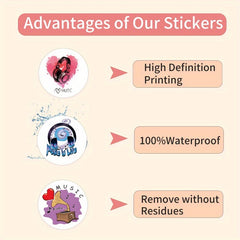 Music Device Element Stickers Waterproof DIY Friendly