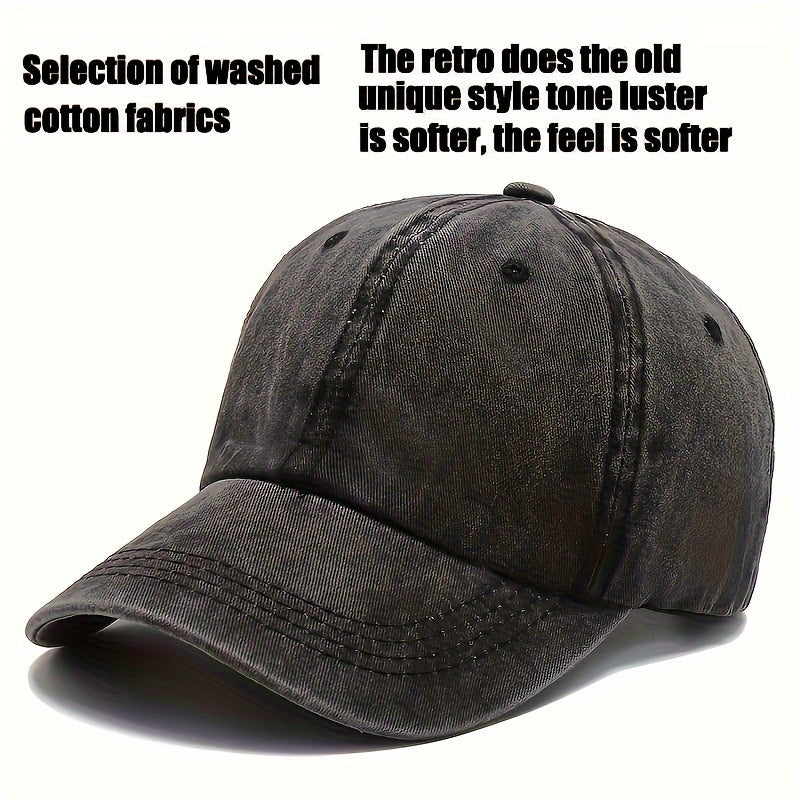 Printed Baseball Cap Vintage Outdoor Sun Hat Dad Hat