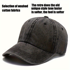 Printed Baseball Cap Vintage Outdoor Sun Hat Dad Hat