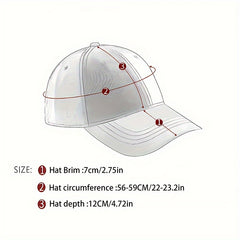 Casual Washed Letter Baseball Cap Sun Cap Outdoor Fishing Hiking Camping