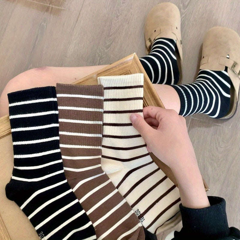 Spring Autumn Sports Socks Set of 6 Pairs